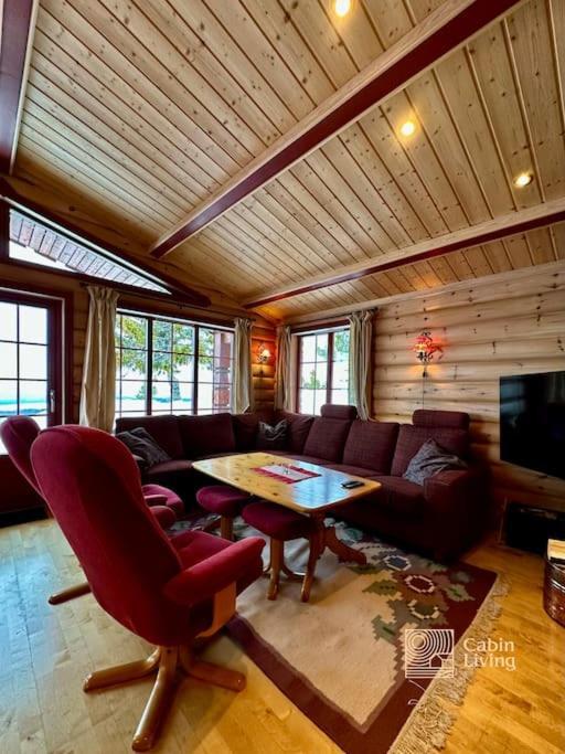 Large Cabin Sjusjoen Best View, Sauna, Ski Inout 외부 사진