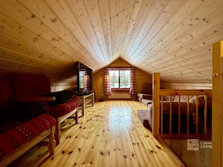 Large Cabin Sjusjoen Best View, Sauna, Ski Inout 외부 사진
